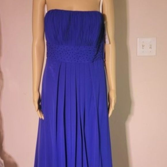 (21) NWT Formal Gown in color Royal by "Wow" - Picture 1 of 5